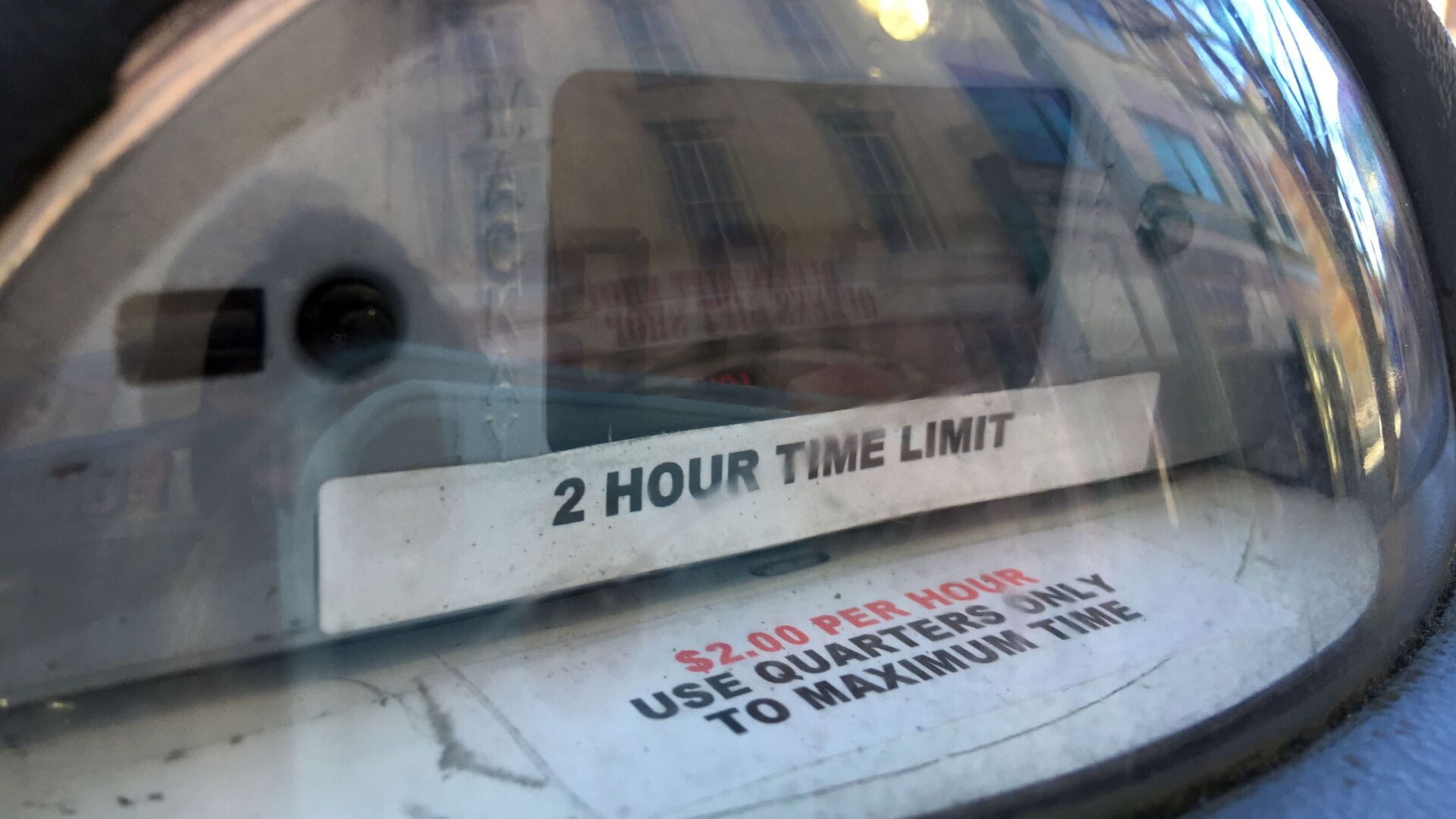 Reading parking meter